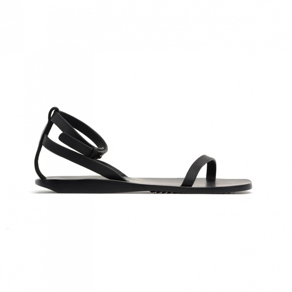 SOLD • RICK OWENS • NEW Black Sliver Sandals IT 38 - Picture 1 of 8